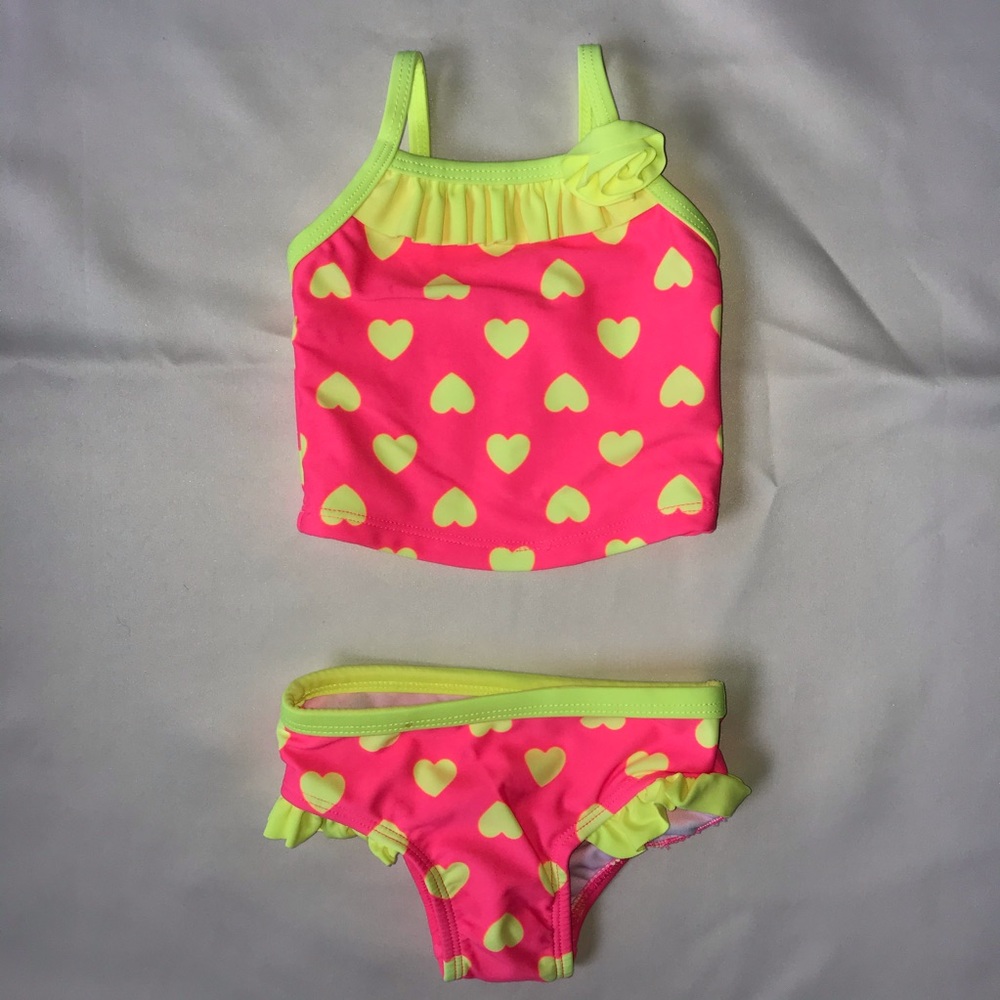 Op pink yellow bikini 3-6 months NWOT